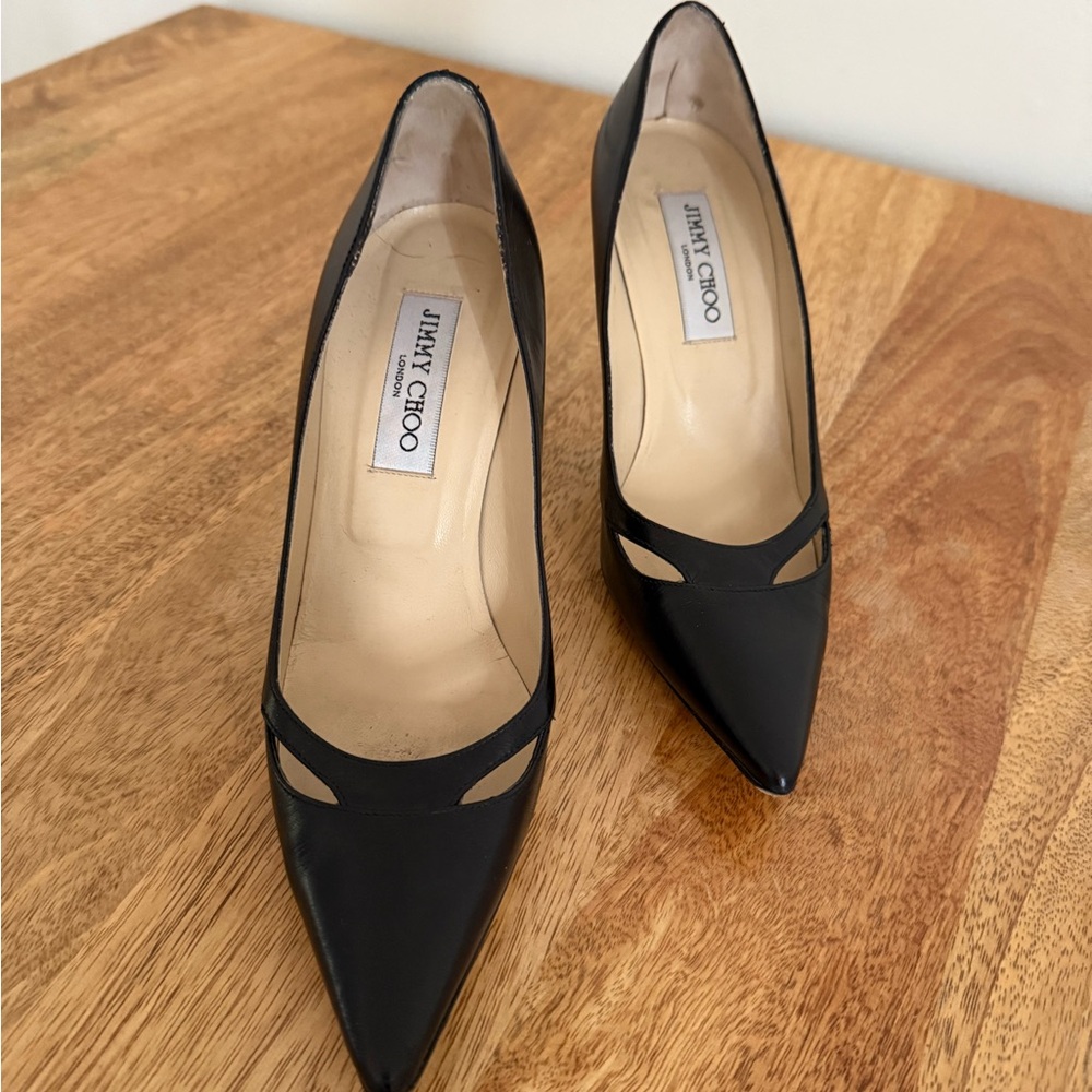 Jimmy Choo Black Cutout Heels